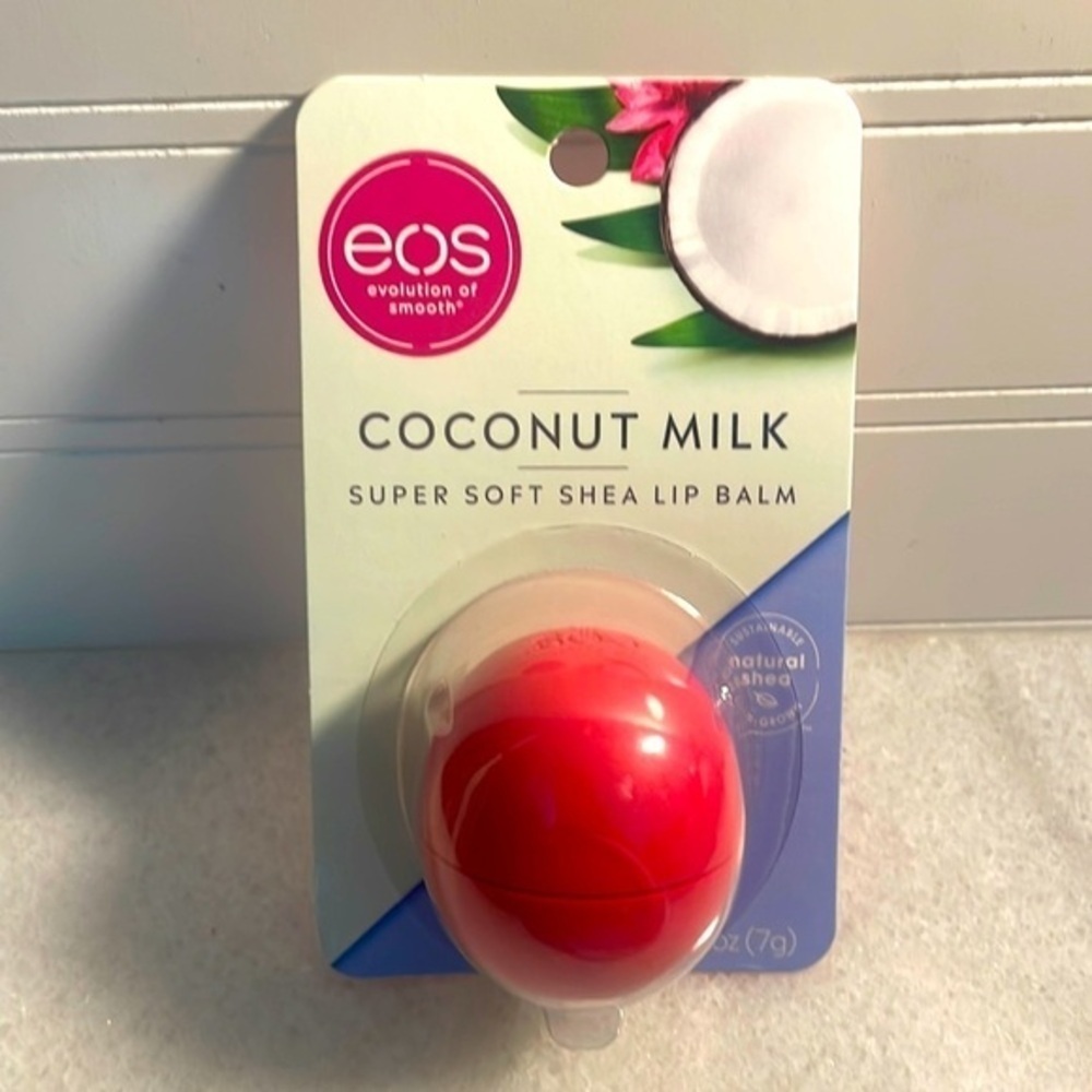 Eos lip balm coconut milk super soft shea natural hypoallergenic lip balm